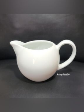IKEA of Sweden White Ceramic Creamer Pitcher Milk Jug Small Pour Spout 215 21